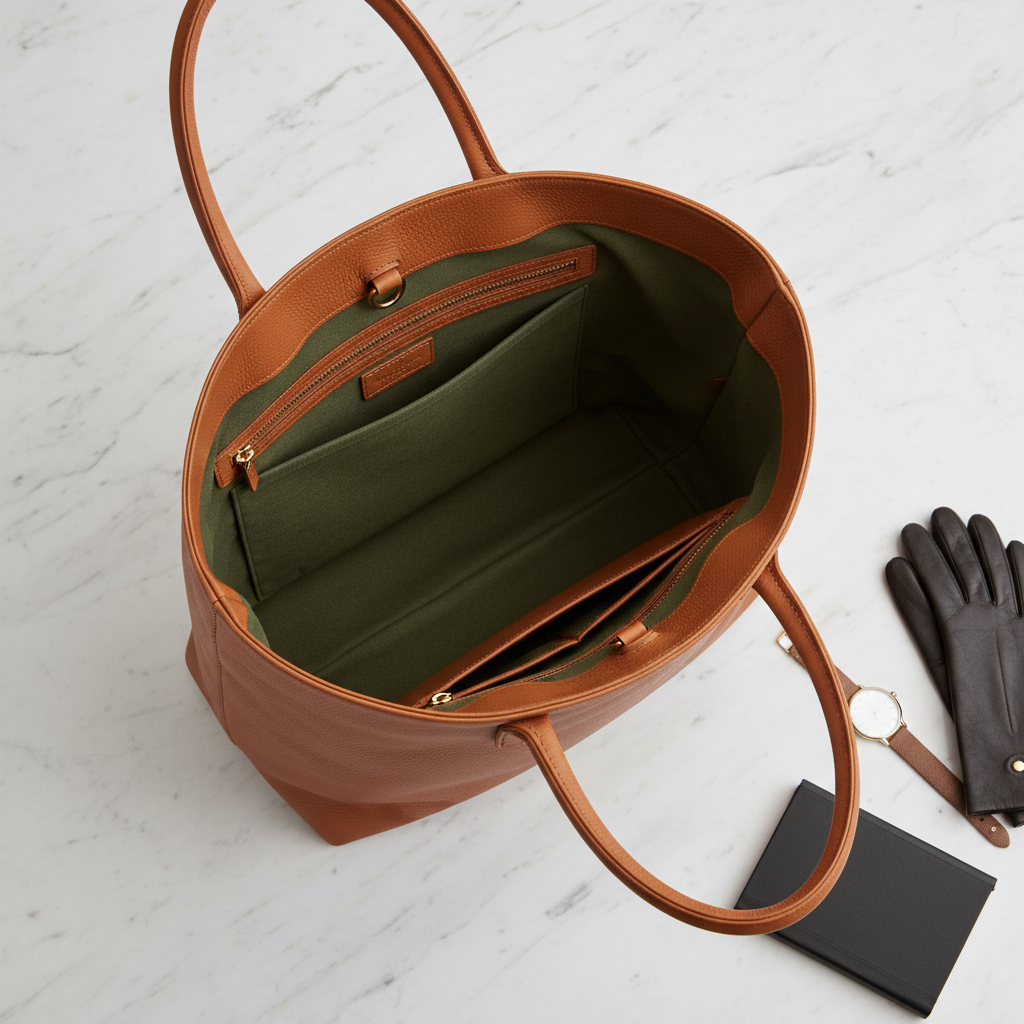 LEFTSIDE Fashion Leather Tote Bag — Premium Women's Handbag
