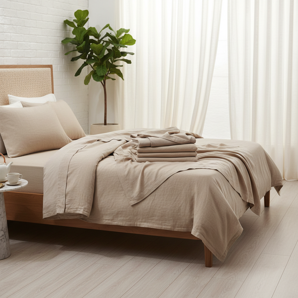 Luxury Linen Bedsheet Set