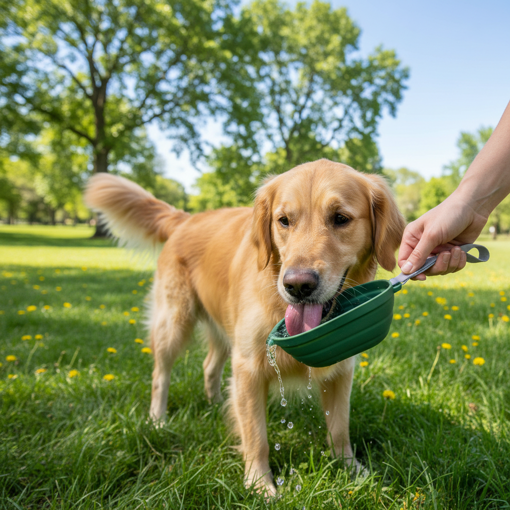 Foldable Dog Water Bottle