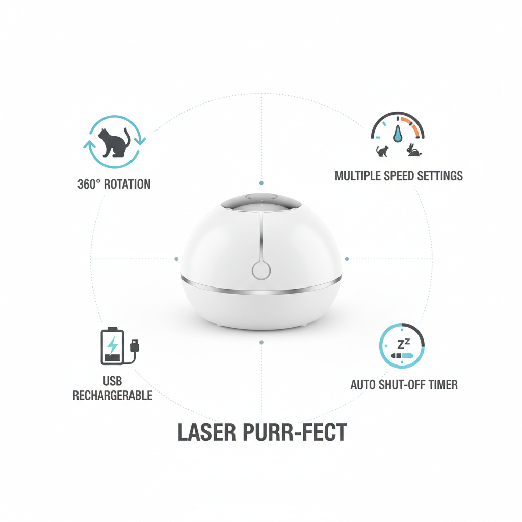 Automatic Cat Laser Toy — Hands-Free Interactive Play