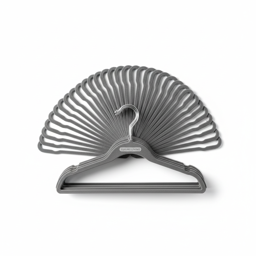 Premium Non-Slip Velvet Hangers (50 Pack)