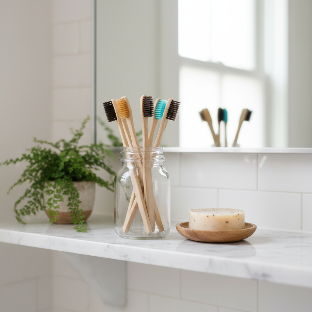 Bamboo Toothbrush Set